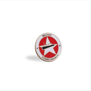 Badge émaillé rond, badge logo spécial pour timbres (GZHY-FFL-013)